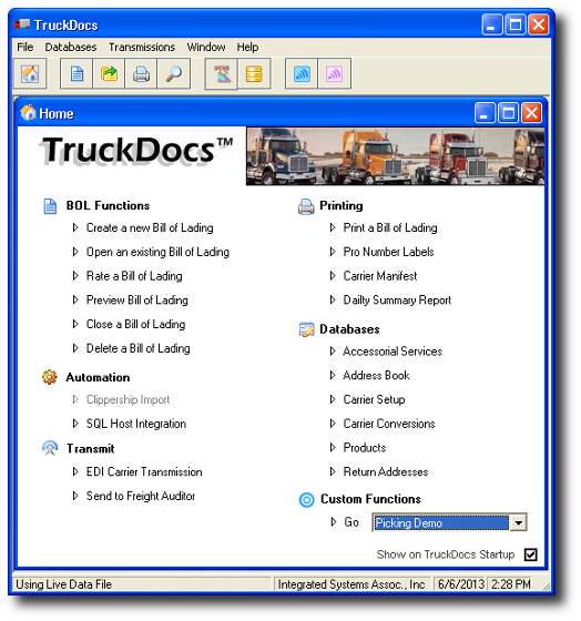 Create a Bill of Lading